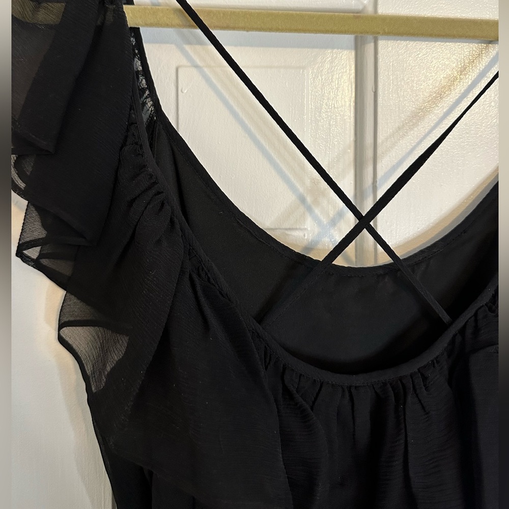 Max & Cleo Black Ruffle Dress - Picture 3 of 4